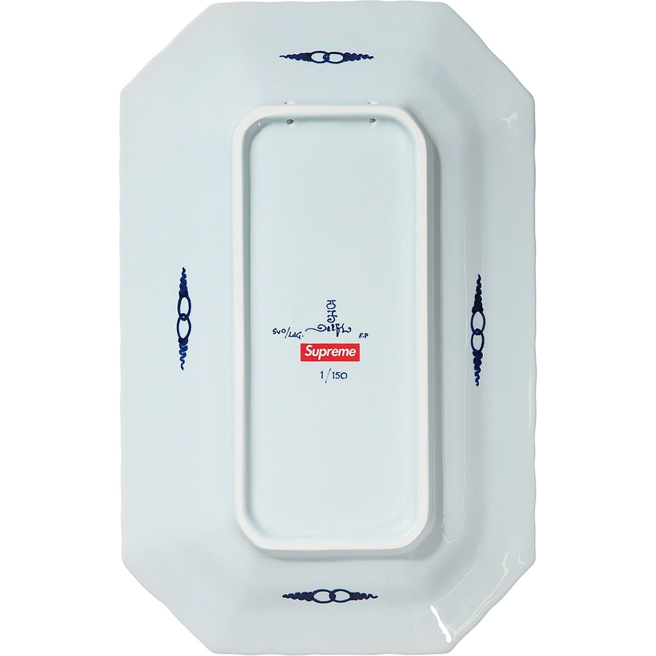 Supreme®/Royal Delft Hand-Painted 190 Bowery Large Plate view 5
